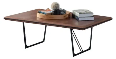 Produktbild von Couchtisch Kaffeetisch Sofatisch Beistelltisch Holz Braun Holztisch