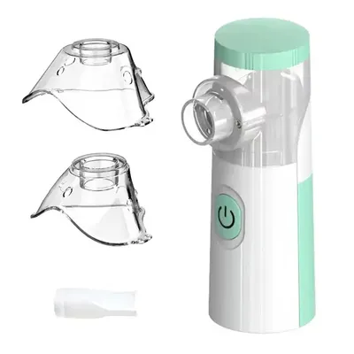 Zdjęcie produktu dla Przenośny nebulizator, inhalator, drobna mgiełka, maski dziecięca i dorosła, USB, bateria AA