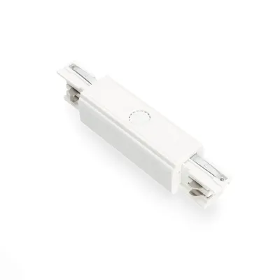 Imagen del producto de Conector para riel DIN, de 3 vías, tipo "I", exterior, color blanco, marca Kobi
