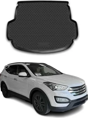 Immagine prodotto di Tappetino per bagagliaio per Hyundai Santa Fe 2013-2018 in gomma TPE nero