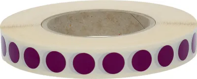 Produktbild von TE-Office 4000 Stück Etiketten Runde Klebepunkte Rolle Bunt Markierungspunkte Aufkleber Punkte 20mm Ø Ablösbar Violett