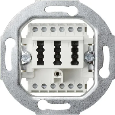 Produktbild von GIRA 003202 TAE-Anschlussdose TAE 2 x 6/6 NFF Einsatz Weiß