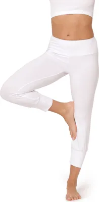 Produktbild von Bellivalini Haremshose Damen Yoga Capri Trainingshose BLV50-283 (Weiß, XS)