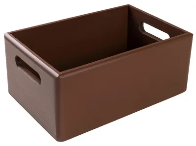 Productafbeelding van Creative Deco Grote Effen Houten Doos Kist Bruin, 30 x 20 x 13 cm