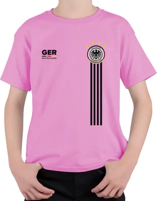 Produktbild von Deutschland Team Fußballfan Adler WM Weltmeister Fussball Trikot Uni Kinder T-Shirt, Pink, 116