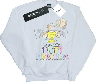 Produktbild von Disney - "Do You Even Lift?" Sweatshirt für Herren BI17695 (M) (Weiß)