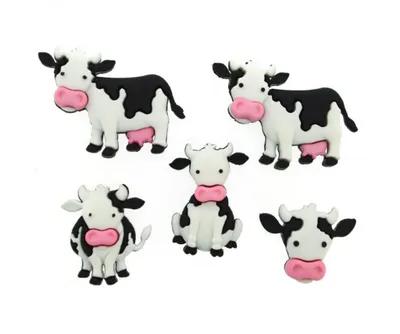Produktbild von Dress It Up Knöpfe mit Tiermotiven : Witzige Kühe, Mooove It Motiv: Witzige Kühe, Mooove It