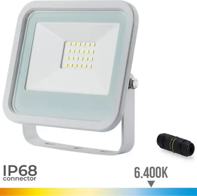 Image de Projecteur Led 20w Blanc éclairage Puissant Et Froid 6400k - Edm
