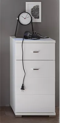 Image de Unterschrank >Peter< in Weiß aus MDF - 38x73x30cm (BxHxT)