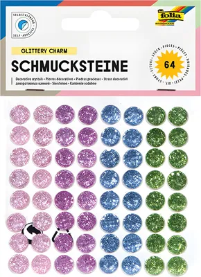 Immagine prodotto di gemme folia "Sugar", autoadesive, colori assortiti
