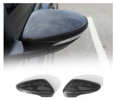 Image de Coques de Rétroviseurs pour VW Passat B7 2010-2015 en Carbone Noir