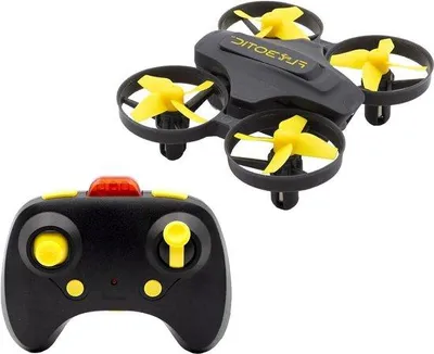 Obrázok produktu pre Dron s diaľkovým ovládaním – infračervený – žltý – 8 cm – FLYBOTIC