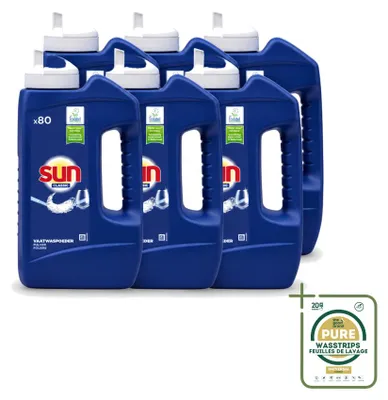 Produktbild von 6 x Sun Classic Geschirrspülpulver - 1,36 kg - Vorratspackung - 6 Stücke