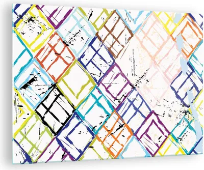 Produktbild von Bilder auf glas - Abstraktion modern - 70x50cm - Glasbilder - Wandbilder - Kunstdruck - zum Aufhängen bereit - Wanddekoration aus Glas - Glas Bilder - Wandbild auf Glas - Einteilig - GAA70x50-3765