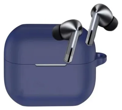 Produktbild von Techsuit Silikonhülle für Samsung Galaxy Buds 3 / 3 Pro – ultradünn, glatt – dunkelblau