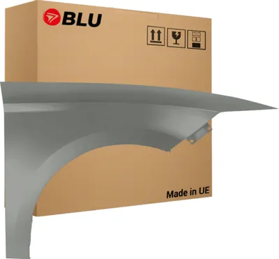 Zdjęcie produktu dla BLU Błotnik pasujący do Seat Leon III 3 5F LS7U Prawy Srebrny Grau Sombra | 2012-2020 | Przedni Przód | Lakierowany | Gotowy do montażu  | Stal