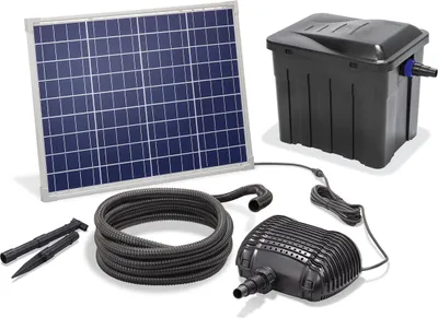 Produktbild von esotec Solar Teichfilter-Set Premium 50/2500 4-Stufen-Filterung für außen 101070