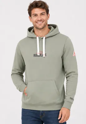 Produktbild von Sublevel Stylischer Hoodie Motivprint Kängurutasche Rippbündchen  Größe: XL