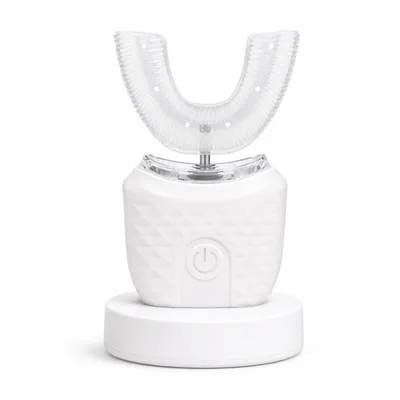 Produktbild von U-förmige elektrische Ultraschall-Zahnbürste für Erwachsene, 360° Reinigung, wasserdicht & wiederaufladbar, hands-free