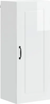 Produktbild von vidaXL Geschirrspülerfront Kalmar Hochglanz Weiß 40 x 31 x 100 cm