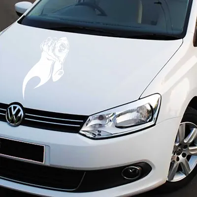 Produktbild von Aufkleber - Autoaufkleber "Reaper" Skull 80cm x 42cm Weiß - Tuning Carystyling Heckscheibe Auto