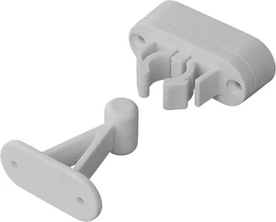 Produktbild von Türfeststeller mit flexibler Klemme 2-teilig grau
