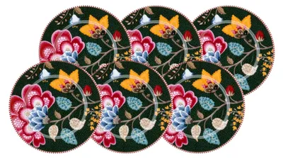 Produktbild von Fantasy Green Brotteller 17 cm Set 6