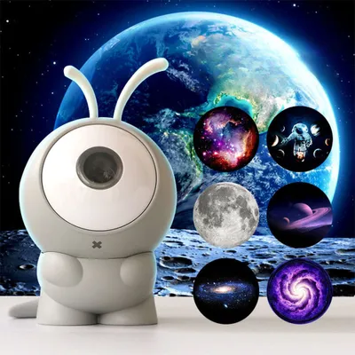 Produktbild von Wiederaufladbare Sternenhimmel Projektor Planetarium Projektor Lampe für Schlafzimmer Kinder Geschenke Nachtlicht 360 Grad Galaxieprojektor Deko USB