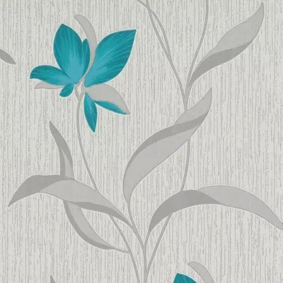 Produktbild von Erismann - Strukturtapete "Fleur" AG3570 (10 m x 53 cm) (Petrol)