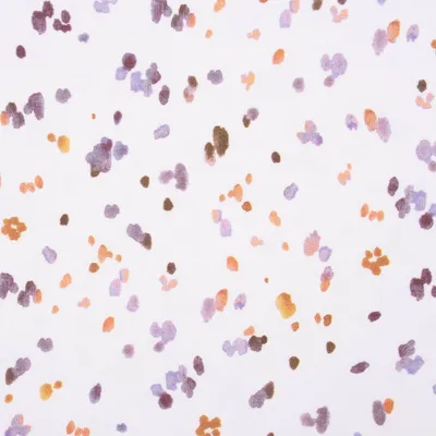 Produktbild von Baumwolljerseystoff Meterware Aquarell Tupfen Digitaldr. weiß flieder