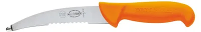 Produktbild von Dick ErgoGrip Aufbrecmesser 15 cm, teilgezahnt, orange, 8214015