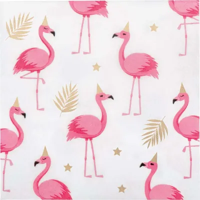 Produktbild von 20 Servietten Party Flamingo 33cm