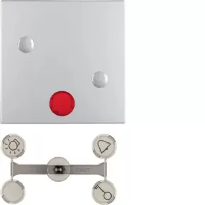 Zdjęcie produktu dla Berker 15721404, Przełącznik kołyskowy, Aluminium, Termoplastyczny, Berker S.1/B.3/B.7, 10 szt.