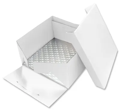 Produktbild von PME Kuchenbox mit Cake Board quadrat - Quadrat - Cake Box and Square Cake Board - 30 x 30 x 15 cm