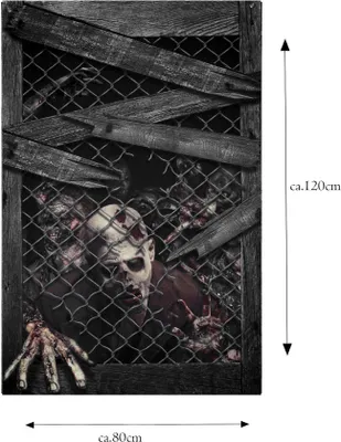 Produktbild von Zombie Fensterdeko - Horror Halloween deko