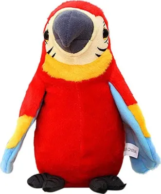 Produktbild von Elektrische Sprechender Papagei Spielzeug Nachsprechendes Plüschvogel Papagei Vogel Plüschtiere Kuscheltiere Spielzeug Talking Parrot Plüsch Spielzeug für Kinder Mädchen Jungen