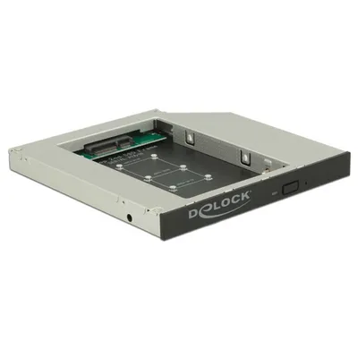Produktbild von DeLOCK Einbaurahmen Slim SATA 51/4 für 1 x mSATA SSD, 62717