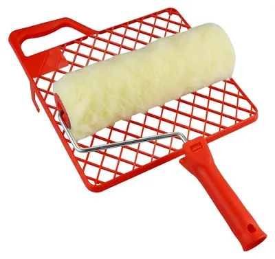 Produktbild von Roller 18cm Vestan saugfähig im Set mit Gitter Abstreifgitter *** Wand und Fassade