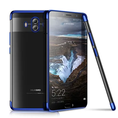 Produktbild von Handy Hülle Schutz Case für Huawei Mate 10 Durchsichtig Transparent Blau