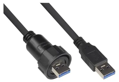 Zdjęcie produktu dla Alcasa GC IC04-U301, 1 m, USB A, USB A, USB 3.2 Gen 1 (3.1 Gen 1), Czarny