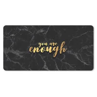 Produktbild von MuchoWow® Mauspad Mousepad Zitate - Sprichwörter - Gold - Marmor 60x30 cm - Mousepads - Maus Mat - Pad - Mausunterlage - Nachhaltig