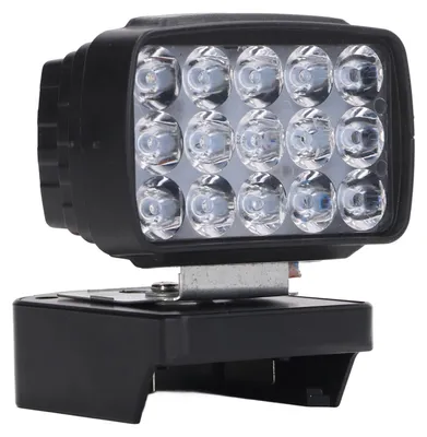 Image de Lampe de travail LED, 15 perles, 6500 K, 15 V-21 V, lampe au lithium pour magasins, granges, voitures, 8 W