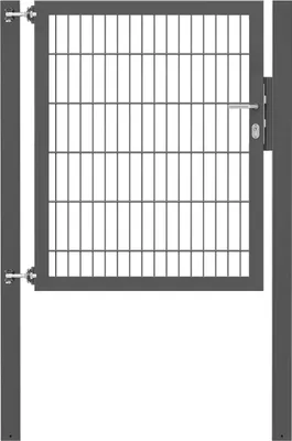 Produktbild von Alberts Einzeltor Flexo Plus mit Zubehör, zum Einbetonieren, anthrazit, Breite 100 cm, Höhe 120 cm, Pfostenstärke 100 x 100 mm