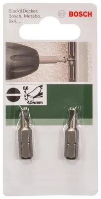 Produktbild von Schrauberbit Standard für Längsschlitzschrauben (S) Schlitz S 0,6 x 4,5