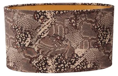 Produktbild von Lampenschirm, 35 cm - Leopardenmuster - Braun - Stoff