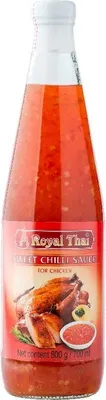 A bottle of Royal Thai Sweet Chilli Sauce.