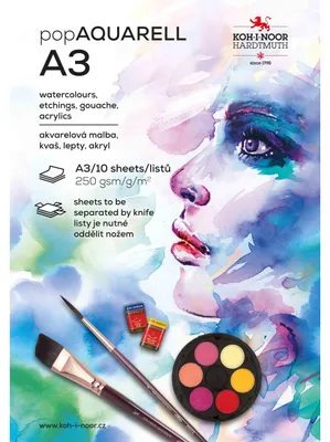 Zdjęcie produktu dla KOH-I-NOOR Pop Aquarell Szkicownik 10 A3 250 g