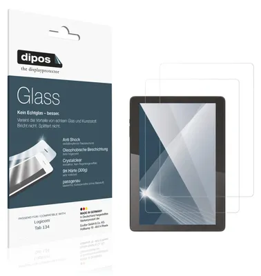 Image de 2x Protection ecrán pour Logicom Tab 134 Verre souple Film Protecteur 9H dipos