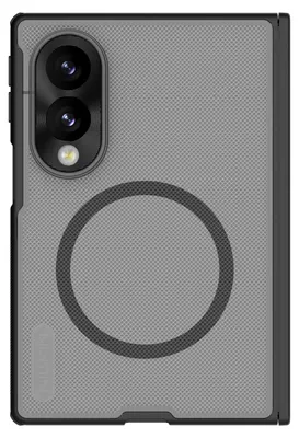 Obrázek produktu pro Pouzdro na telefon Galaxy Z Fold8, značka Nillkin, model Super Frosted Shield Fold Magnetic, kouřová barva s černým rámečkem