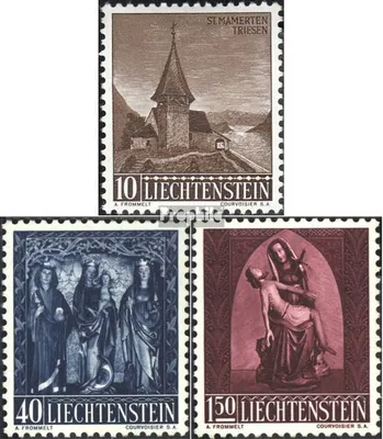 Produktbild von Briefmarken Liechtenstein 1957 Mi 362-364 (kompl.Ausg.) gestempelt Weihnachten
